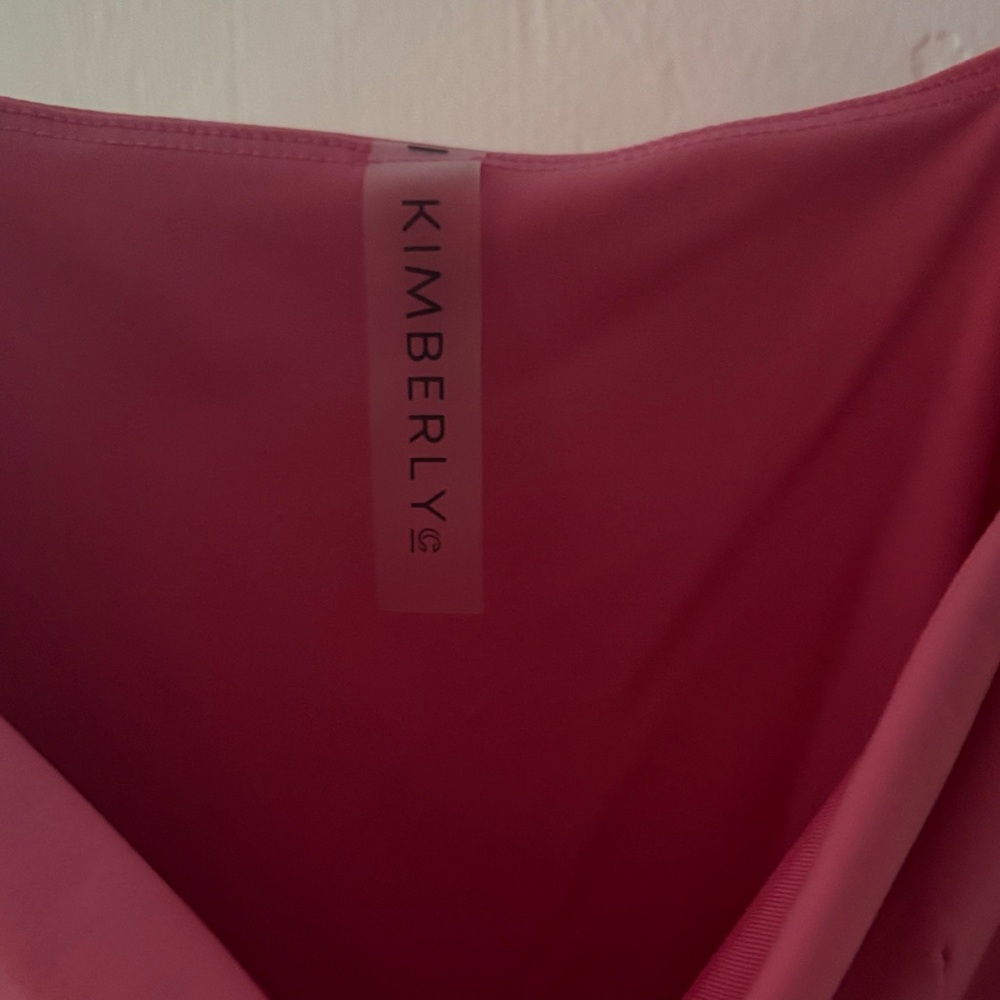 Pink athletic Dress with built in shorts - Picture 5 of 6
